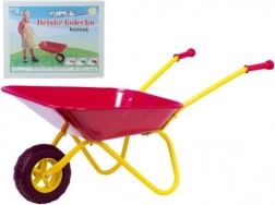 Brouette en métal pour enfants Yupee grande – Rouge