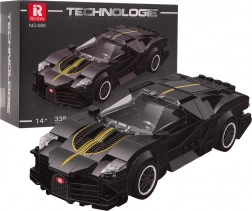 jeu de construction voiture supersport noire 339 pièces