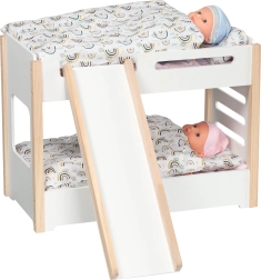 Lit superposé pour poupées avec toboggan