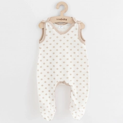 grenouillère pour bébé NEW BABY Classic II étoiles beige 80 (9–12 mois)