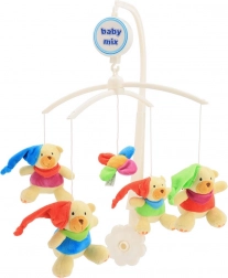 Mobile musical pour berceau Baby Mix ours avec bonnets