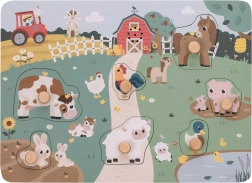 Puzzle sonore en bois Animaux de la ferme