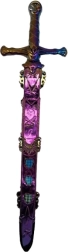 Épée de chevalier pour enfant dans un fourreau avec effet arc-en-ciel 48,5 cm - 1 pièce