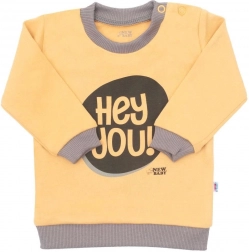 T-shirt bébé New Baby With Love moutarde