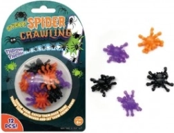 Araignées en silicone adhésives 3 cm – lot de 12 pièces