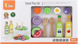 ensemble de salade en bois pour enfants