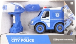 Voiture de police à visser avec télécommande