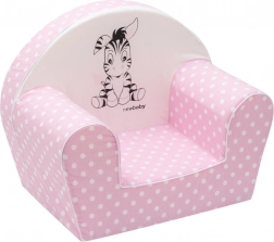 Fauteuil pour enfants NEW BABY Zebra rose clair