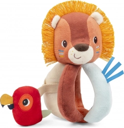 Hochet Lilliputiens lion Jack et perroquet