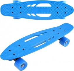 Skateboard penny pour enfants avec découpes de préhension, jusqu’à 50 kg – Bleu