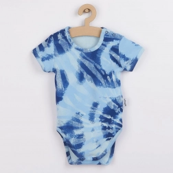 Body bébé en coton à manches courtes Nicol Tomi bleu