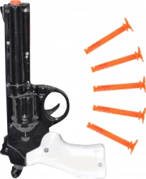 Pistolet à fléchettes avec ventouses 21 cm – ensemble pour enfants