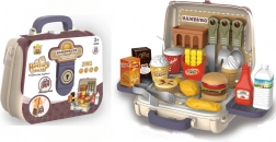 Ensemble de hamburgers avec une valise pratique