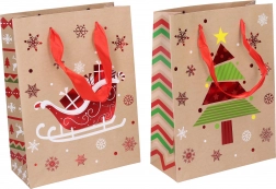 Sac cadeau en papier taille S de Noël 23,5 × 17,5 × 8 cm