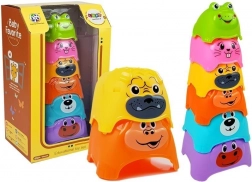 Pyramide colorée d’animaux pour bébés