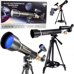 Lunette astronomique éducative en aluminium 50/500 avec trépied et accessoires