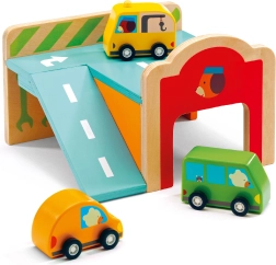 Mini-garage en bois Djeco