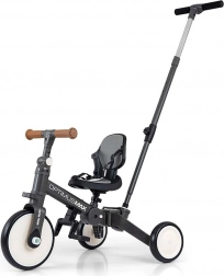 Tricycle enfant 5-en-1 avec tige de guidage MILLY MALLY Optimus Max, gris foncé