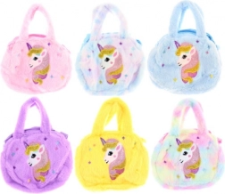Sac à main peluche licorne avec bandoulière