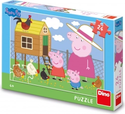 puzzle peppa pig poules 24 pièces