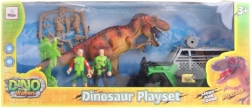 Coffret avec dinosaure à piles et voiture tout-terrain