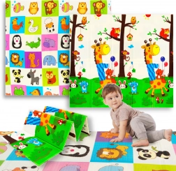 Humbi tapis en mousse XPE pliable réversible 200 × 180 × 1 cm