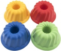 Moule à sable en forme de kouglof, plastique, 12 × 7 cm, coloris assortis