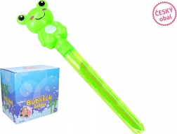 Bâton à bulles avec grenouille 60 ml, 28 cm – emballage tchèque