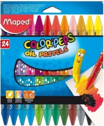Pastels à l’huile triangulaires MAPED Color'Peps 24 pcs