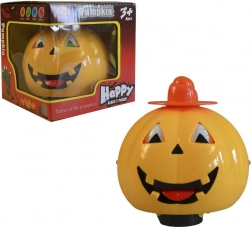 Citrouille MaDe sur piles avec son effrayant, 13 cm