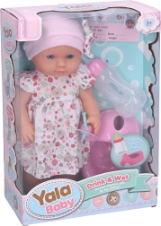Bébé poupée qui fait pipi avec biberon 30 cm