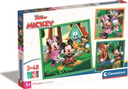 Ensemble de puzzles 3×48 pièces MICKEY ET SES AMIS – CLEMENTONI