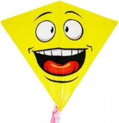 Cerf-volant smiley en plastique 68 × 73 cm