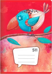 cahier A5, 10 feuilles – ligné 20 mm