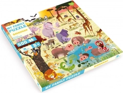 Puzzle familiaux Savane 500 pièces