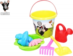 Set de sable Petit Taupe – grand seau jaune 3,5 l