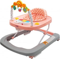 Youpala pour enfant avec réglage de hauteur et roues en silicone NEW BABY Forest Kingdom Rose