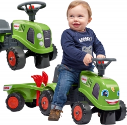 Draisienne tracteur BABY CLAAS avec remorque et accessoires
