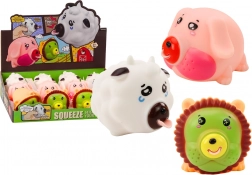 Articulation d’animal Lion Cochon Vache Figurine antistress souple MIX