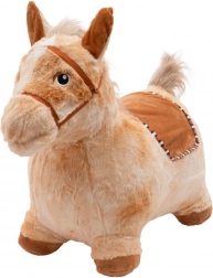 Cheval sauteur en peluche avec son PlayTo
