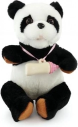 Panda en peluche interactive avec biberon