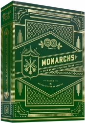 Cartes à jouer Monarchs vertes