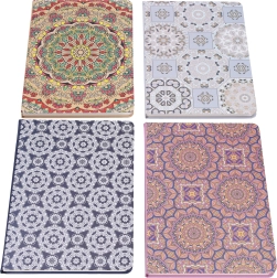 Carnet ligné 14,5 × 21 cm, 80 feuilles – Ornements