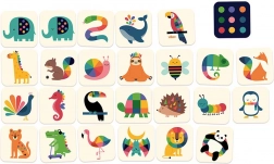 Vilac mémo en bois animaux arc-en-ciel