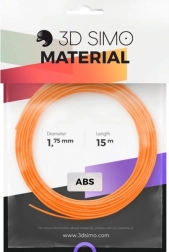 Filament ABS II pro pour stylo 3D et impression 3D – kit 15 m (orange, noir, blanc)