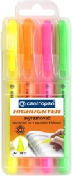 set de surligneurs CENTROPEN, 4 couleurs