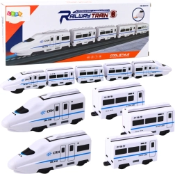 Train interactif 62 cm avec wagons, sons et lumières