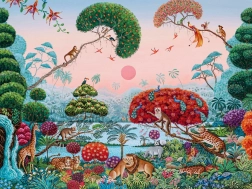 Puzzle Jardin exotique 1500 pièces