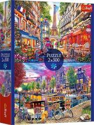 Puzzle 2×500 pièces métropoles européennes
