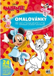 Cahier de coloriage A4 avec autocollants Minnie